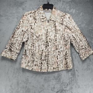 Chico's Women's Multicolor Blazer Jacket Sz 1
